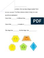 2d Shape Pre and Post Assessment