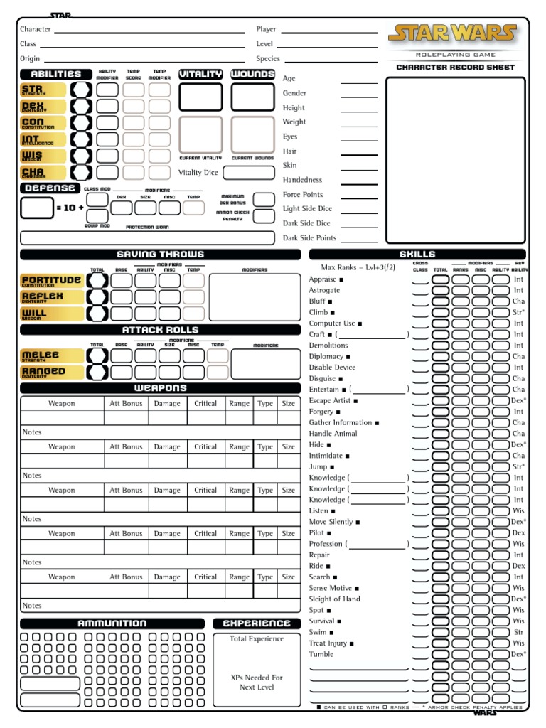 Vitality Wounds Abilities: STR DEX CON INT WIS CHA | PDF | Role Playing ...