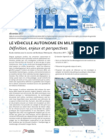 Dossier de Veille Le Véhicule Autonome en Milieu Urbain