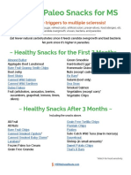 Healthy Paleo Snacks For MS