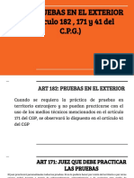 LAS PRUEBAS EN EL EXTERIOR (Exposiciòn de Probatorio) PDF