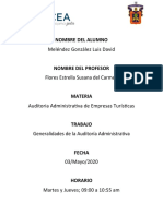 Generalidades de La Auditoría Administrativa