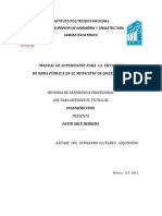 Manual de Supervision para La Ejecucion de Obre Publica en El Municipio de Queretaro