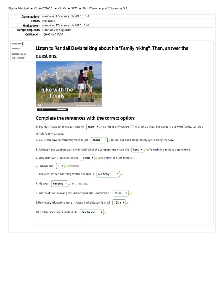 Online Listening Quiz Results | PDF | Language Arts & Discipline | Home ...