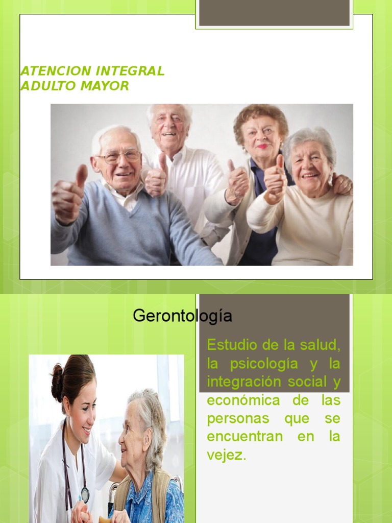 Atención Integral al Adulto Mayor | PDF | Vejez | Adultos