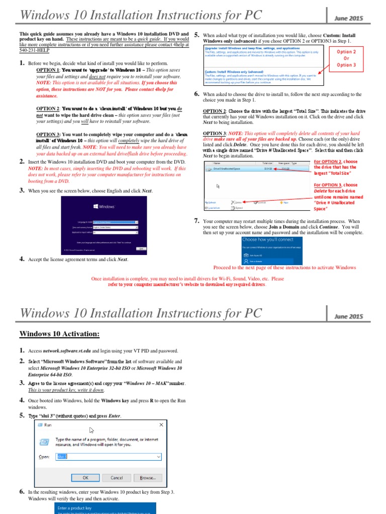 Windows 10 Installation Guide | PDF | Computers