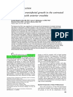 An Estimation of Craniofacial Growth in Class III Female With Anterior Crossbite The Untreated