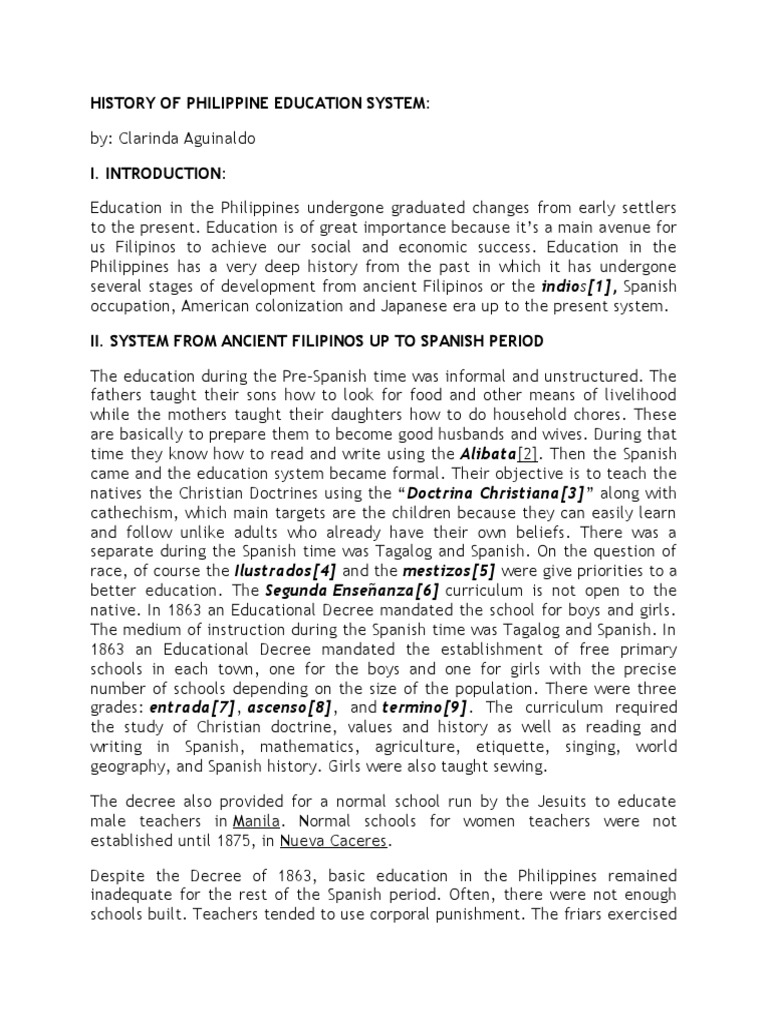 Evolution of Philippine Education System | PDF | Philippines | Schools