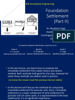 Foundation Settlement (Part II)