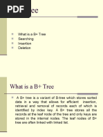 B+ Tree: What Is A B+ Tree Searching Insertion Deletion