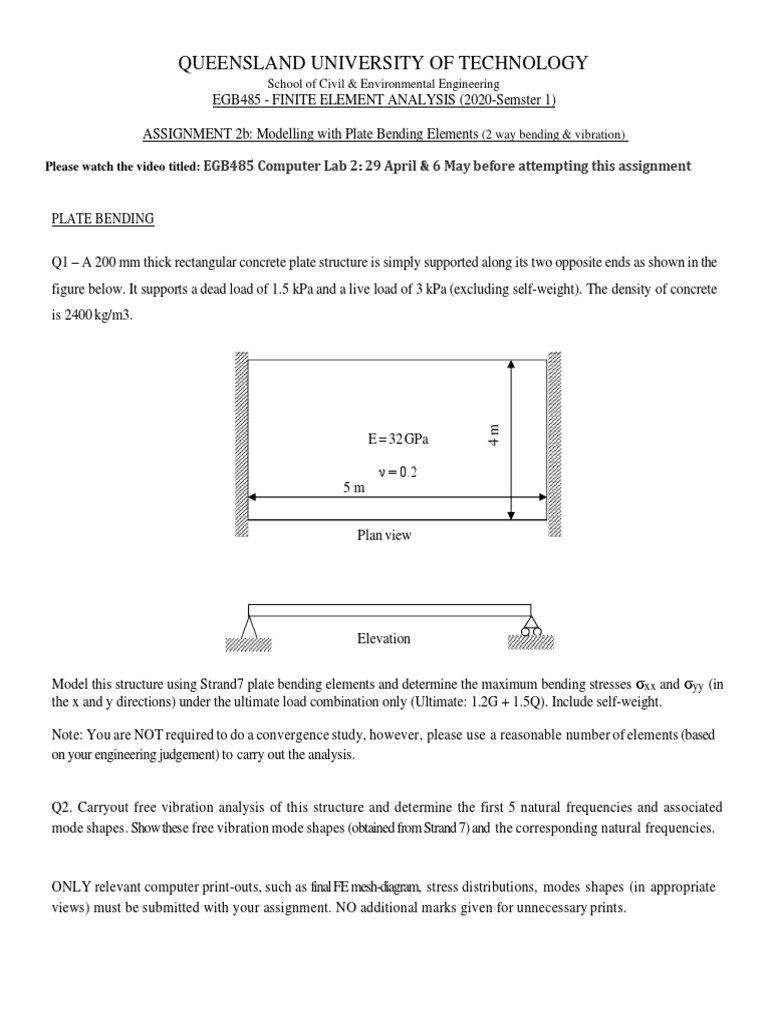 EGB485 - Assignment 2b-2020 | PDF | Science & Mathematics | Technology ...