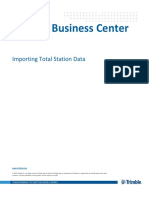 Importing Total Station Data