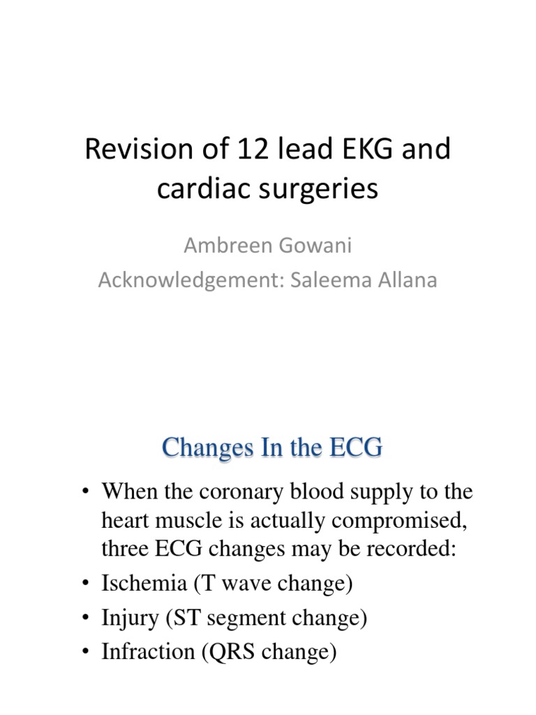 12 Lead ECG | PDF | Electrocardiography | Coronary Circulation