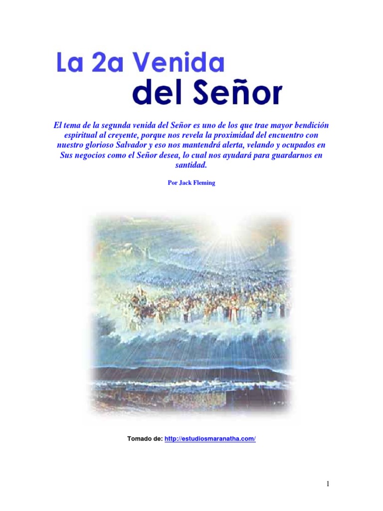 Señales de la Segunda Venida de Cristo | PDF | Daniel (figura bíblica ...