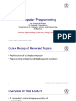 CS101x S405 Representing Charaters Strings Booleans IIT Bombay-1 Eng