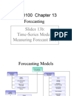 MGS3100 Chapter 13 Forecasting Models and Techniques