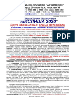 Mislisa 2020 Drugo Obavestenje Slanje Materijala PDF