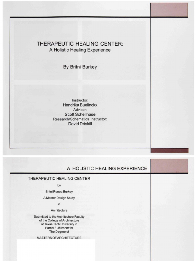 Therapeutic Healing Center:: A Holistic Healing Experience | PDF ...