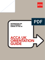 Acca Uk Orientation Guide: Information For Acca Students Coming To The Uk