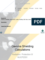 Gamma Shielding Calculations