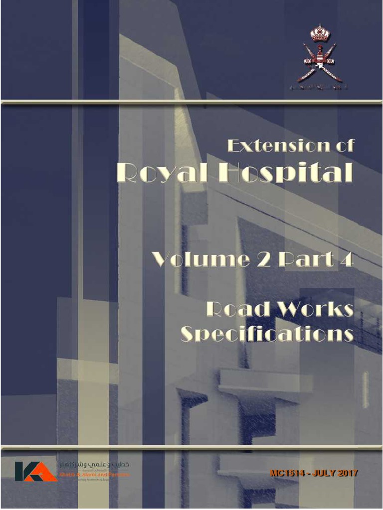 Royal Hospital Oman Road Works Specs | PDF