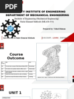 University Institute of Engineering Department of Mechanical Engineering