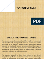 Classification of Cost