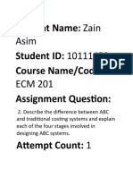 Student Name: Zain Student ID: 10111453 Course Name/Code: Assignment Question