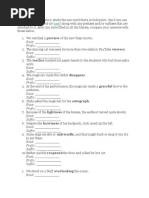 Prefixes and Suffixes Worksheet