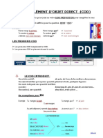 Les Pronoms Cod Exercice Grammatical Feuille Dexercices Guide Gram - 85863