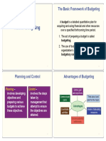 Master Budgeting Master Budgeting: The Basic Framework of Budgeting