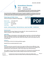 Airworthiness Directive: Design Approval Holder's Name: Type/Model Designation(s)