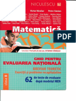 Ghid Pentru Evaluare Nationala - 62 Teste (Editura Niculescu) PDF