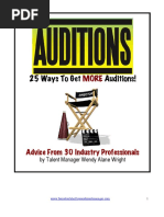 (HWC) 25 Ways To Get MORE Auditions Ebook PDF