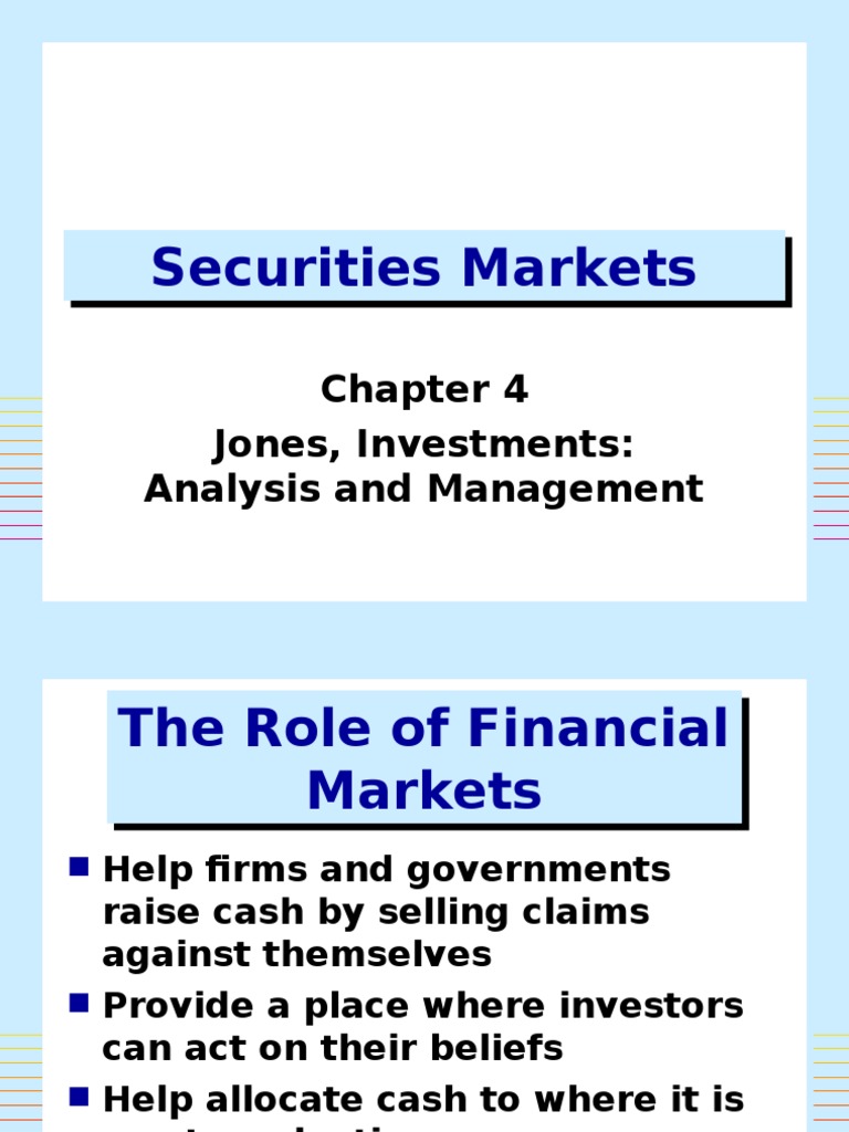 CH 04 | PDF | Securities (Finance) | Stock Market