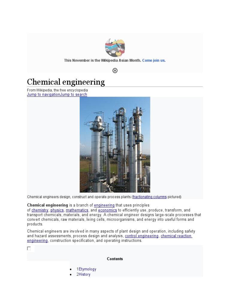 Chemical Engineering: Jump To Navigation Jump To Search | PDF ...
