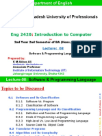 Eng 2420 Software & Programming Lecture