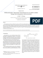 Caarvedilol Electrochimic - Grupa 3 PDF