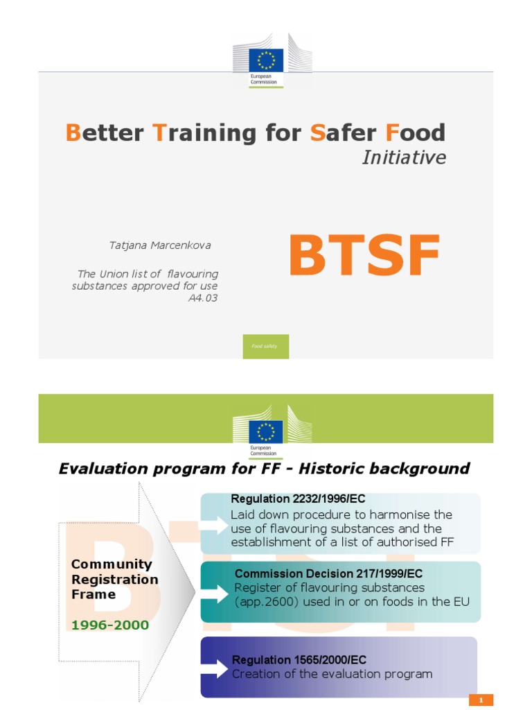 A4.03 Union List of Flavouring Substances Approved For Use PDF Food