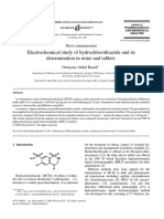 Hidroclorotiazidă electrochimic - grupa 23