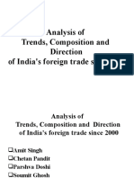 Analysis of Trends, Composition and Direction of India's Foreign Trade Since 2000