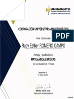 Certificado de Matematicas PDF