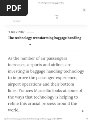The technology transforming baggage handling