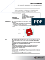 Tutorial Summary: 3D Example: Magneto Thermal Application