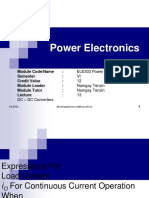 Power Electronics: Module Code/Name: Semester: Credit Value: Module Leader: Module Tutor