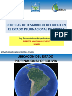 Presentacion Servicio Nacional de Riego (Bolivia)