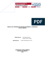 Manual Del Programa de Gestion Documental