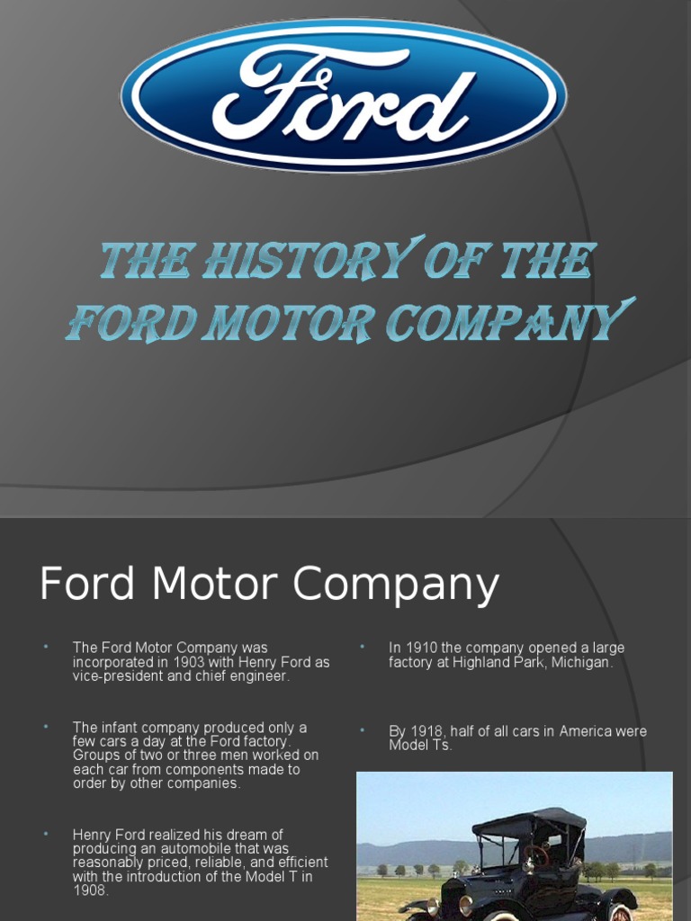 History and Future of Ford Motor Company | PDF | Ford Motor Company | Car