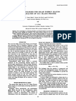 New Technologies For Solar Energy Silicon: Cost Analysis of Ucc Silane Process