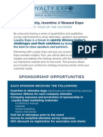 Loyalty Expo Sponsorship Packages